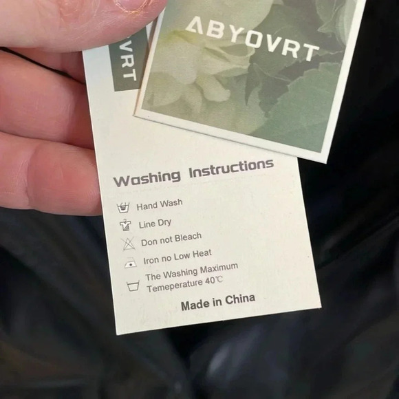 ABYOVRT Faux leather jacket Size L NWT - Picture 2 of 5